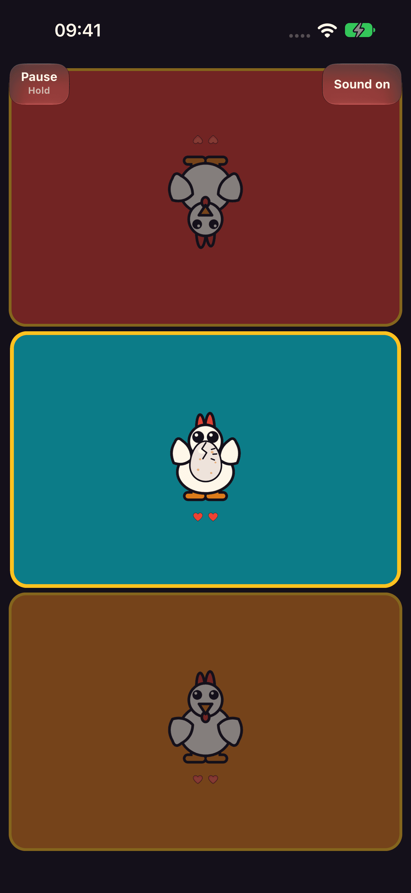 Actual Chicken Fuse live round on a three-player shared board